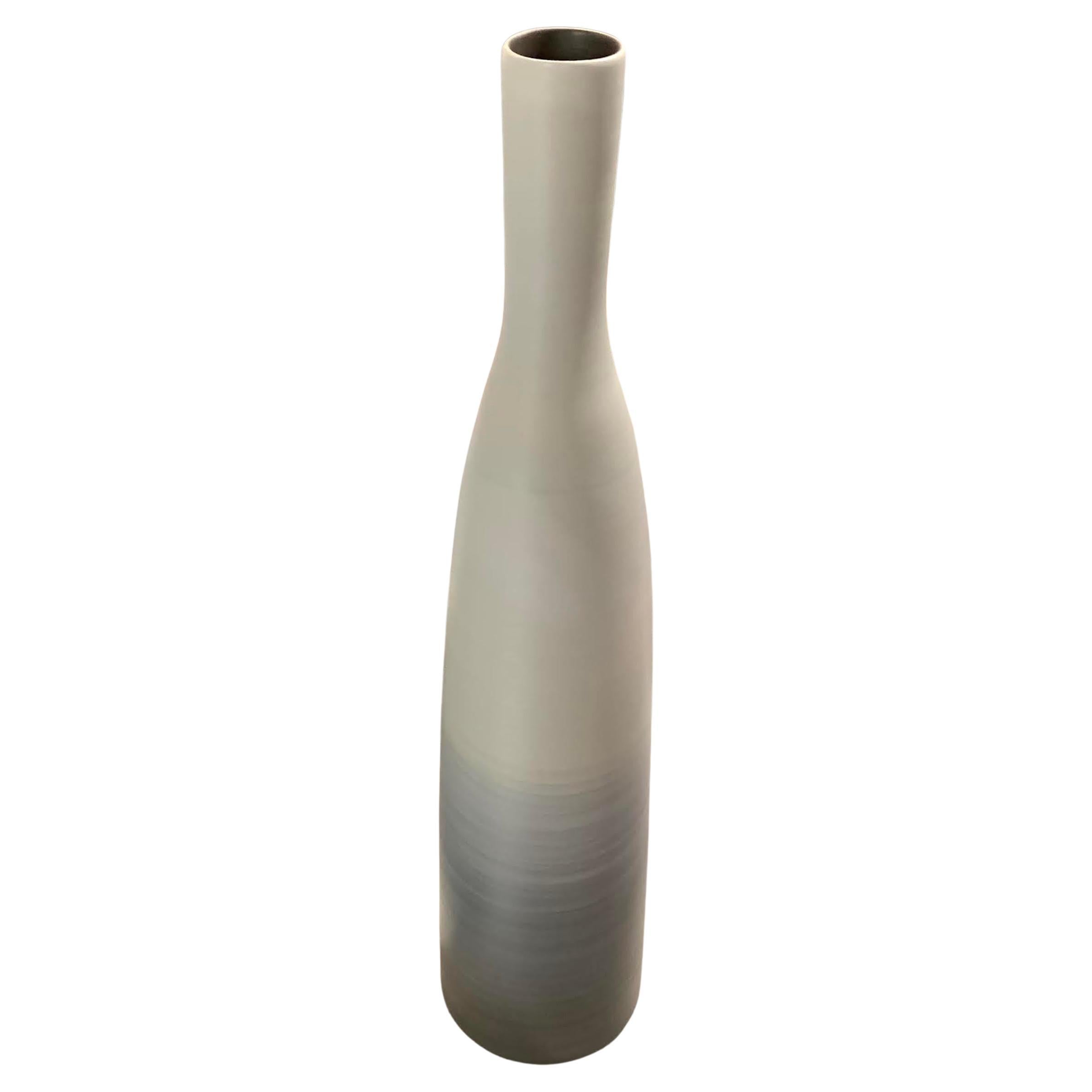 Extra Tall Ombre Glaze Thin Vase, Italy, Contemporary