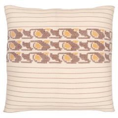 Mid-Century Modern Hand-Woven Merino Wool Pillow Cover, 20''x20''