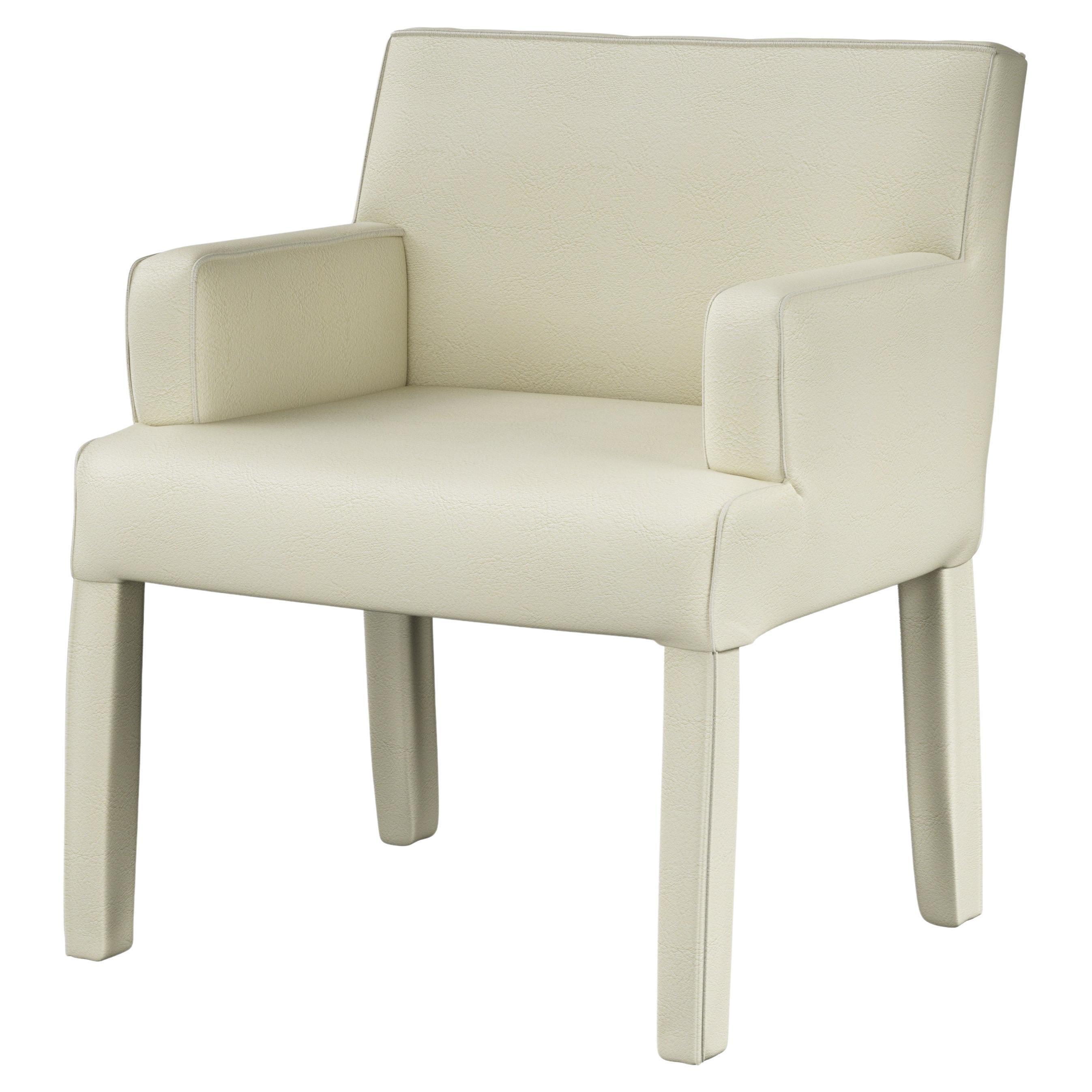 Custom Extra Wide Dining Armchair in Wrought Iron Structure For Sale at