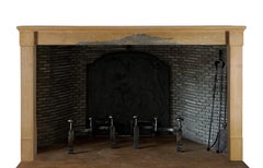 Extra Wide Fireplace Mantel 19th-century French Minimalist Louis Philip Design