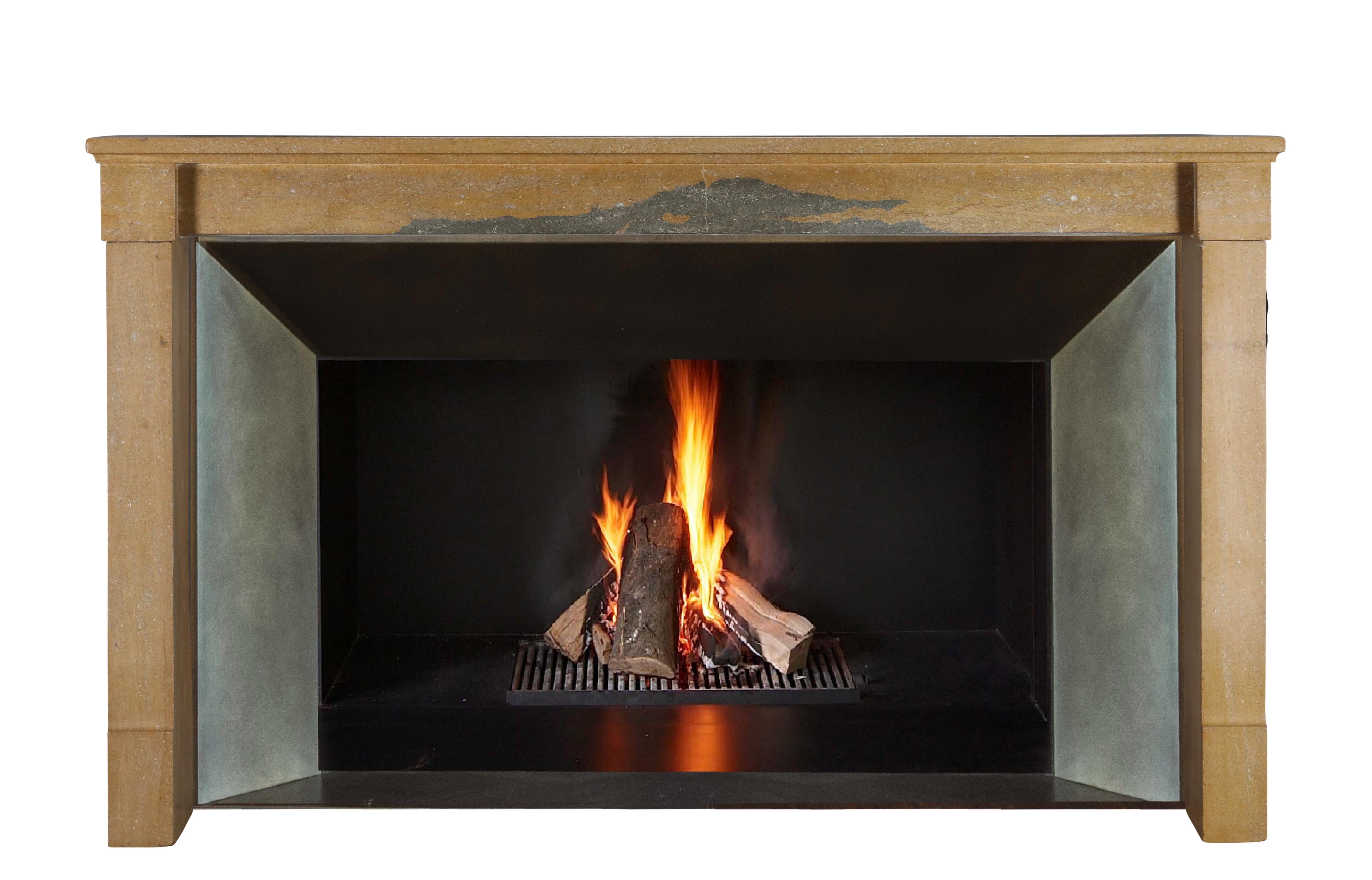 Repisa de chimenea extra ancha Diseño minimalista francés del siglo XIX de Louis Philip Luis Felipe en venta