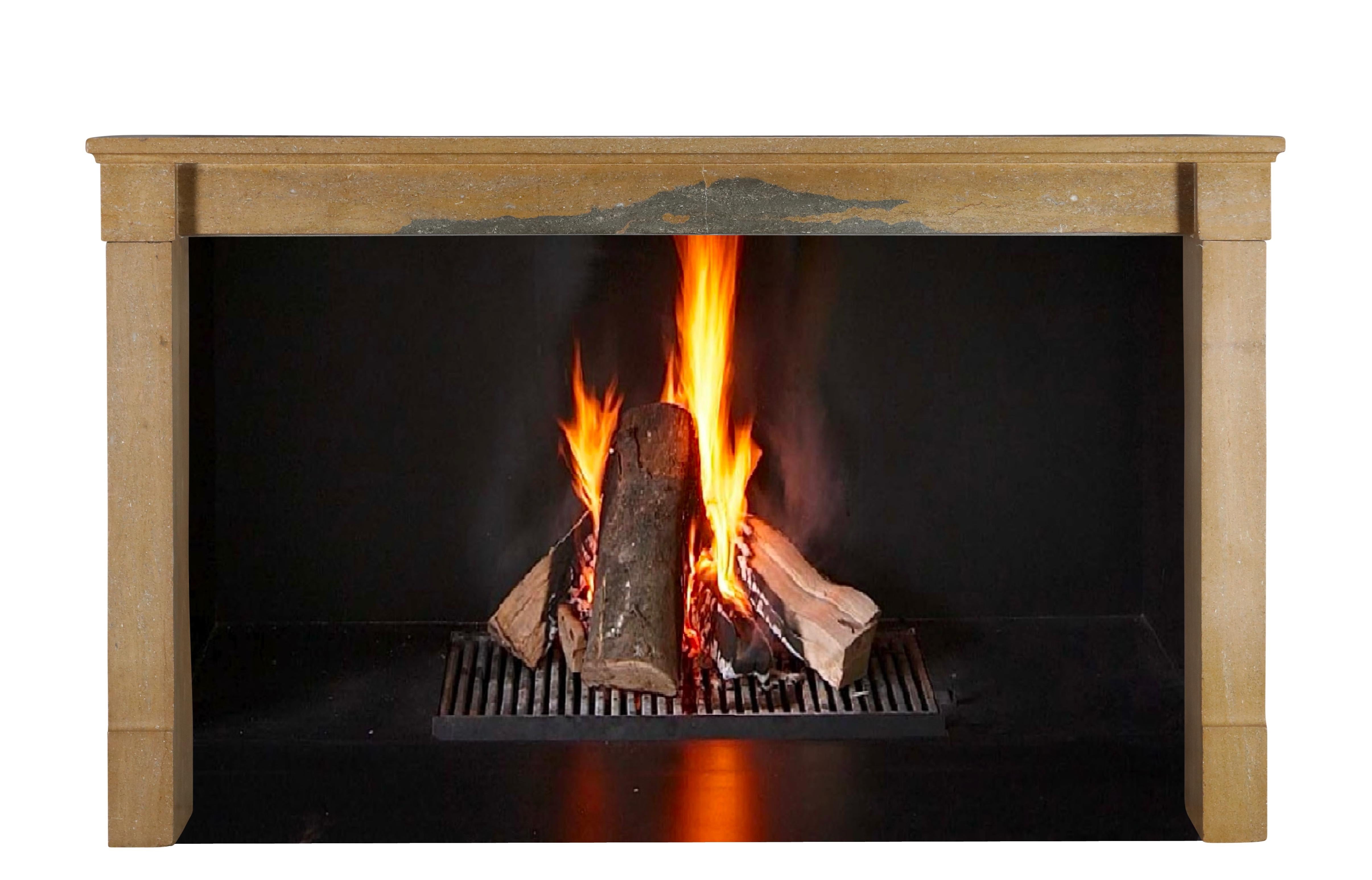 Repisa de chimenea extra ancha Diseño minimalista francés del siglo XIX de Louis Philip Francés en venta