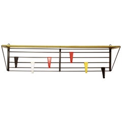 Extra large Industrial Pilastro Coat Rack by Tjerk Reijenga, Holland, 1960