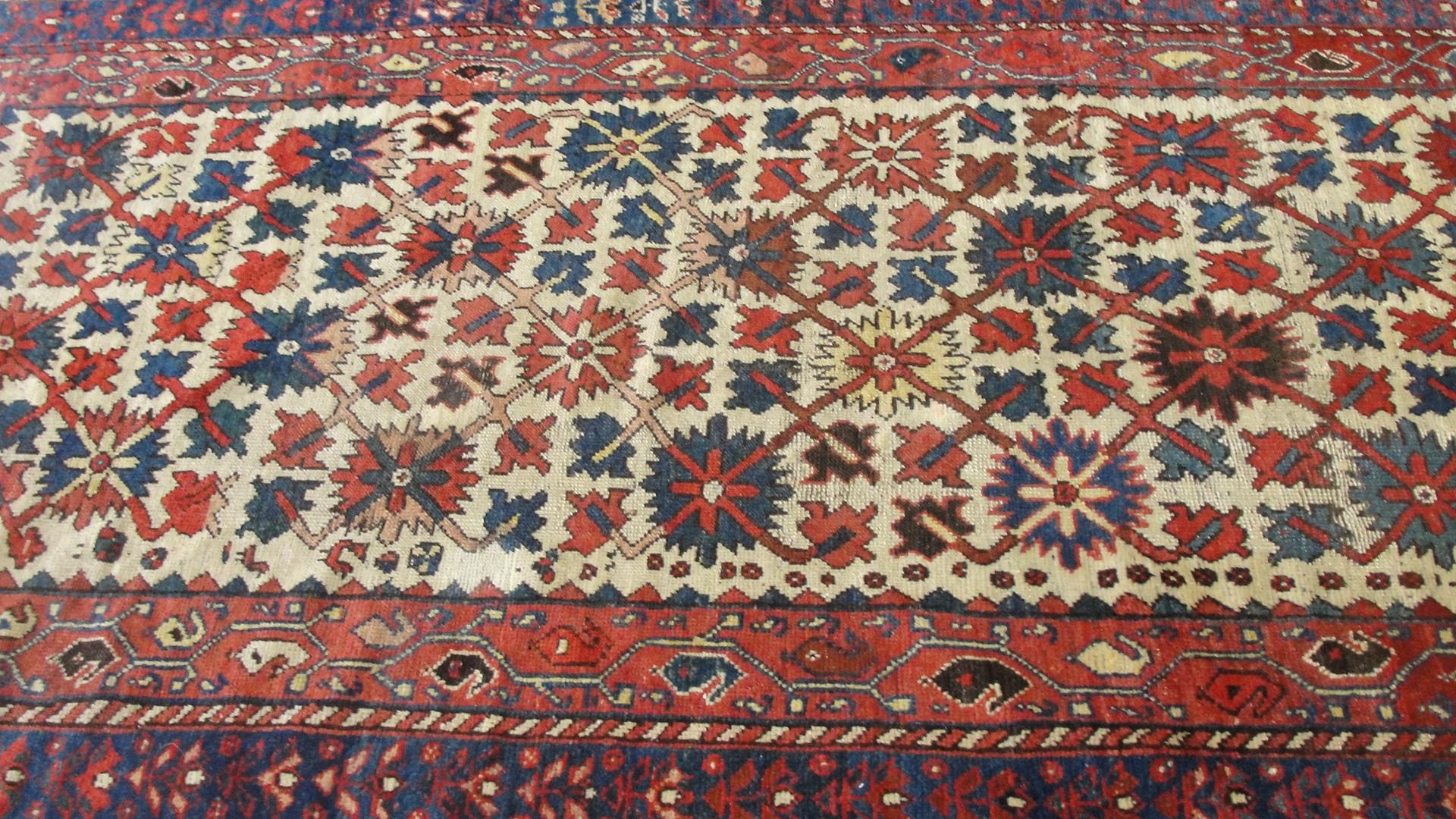 19th Century  Antique Persian Bakhtiari Rug For Sale