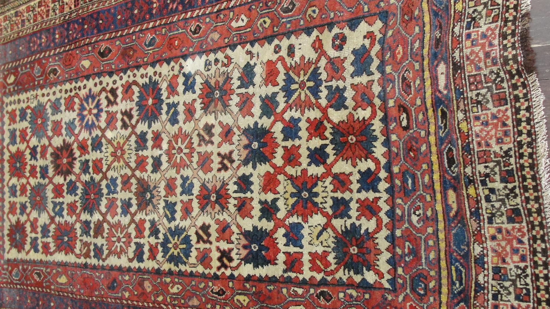 Wool  Antique Persian Bakhtiari Rug