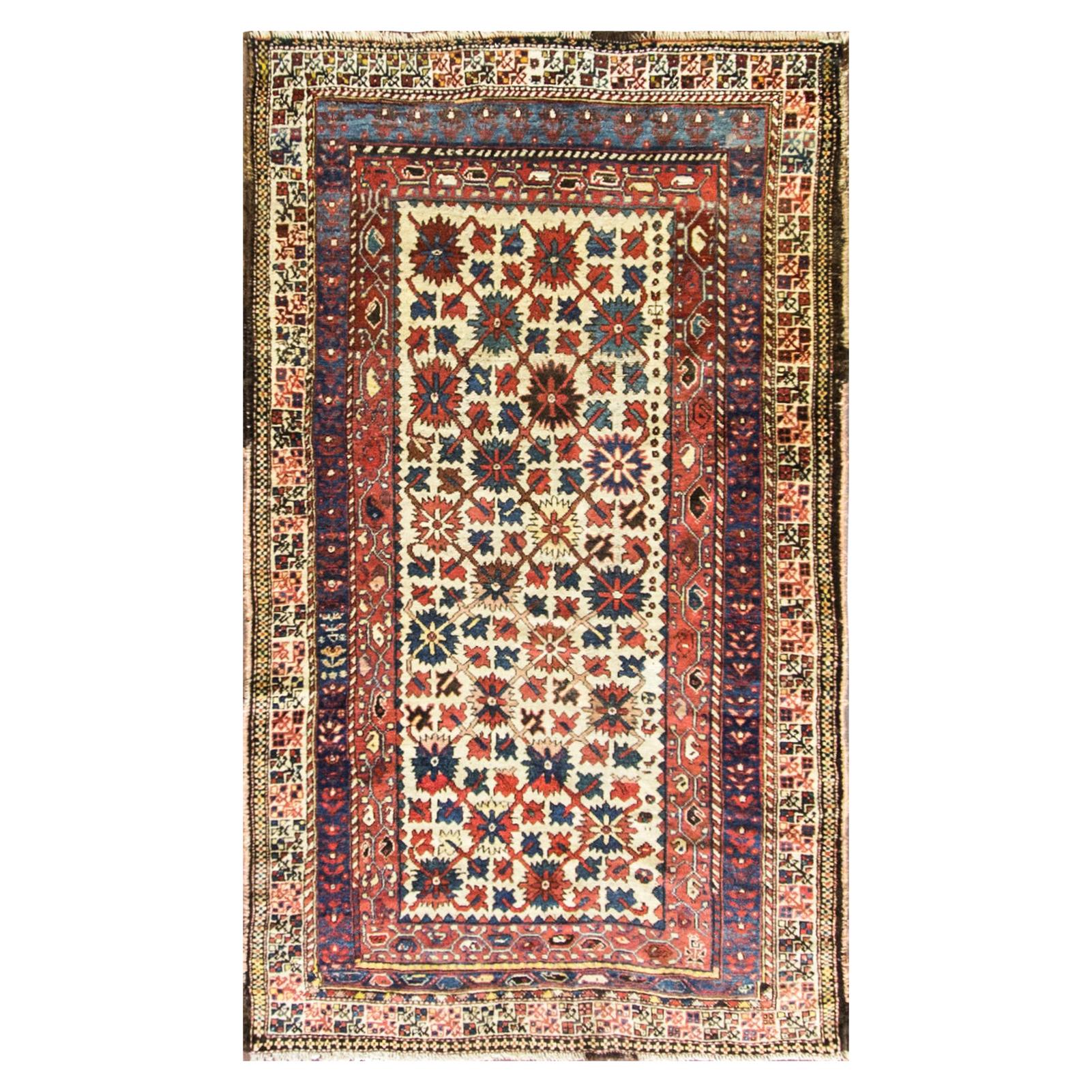  Antique Persian Bakhtiari Rug For Sale