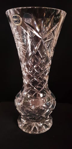 Extralarge vase Vitange Bohème en cristal finement taillé
