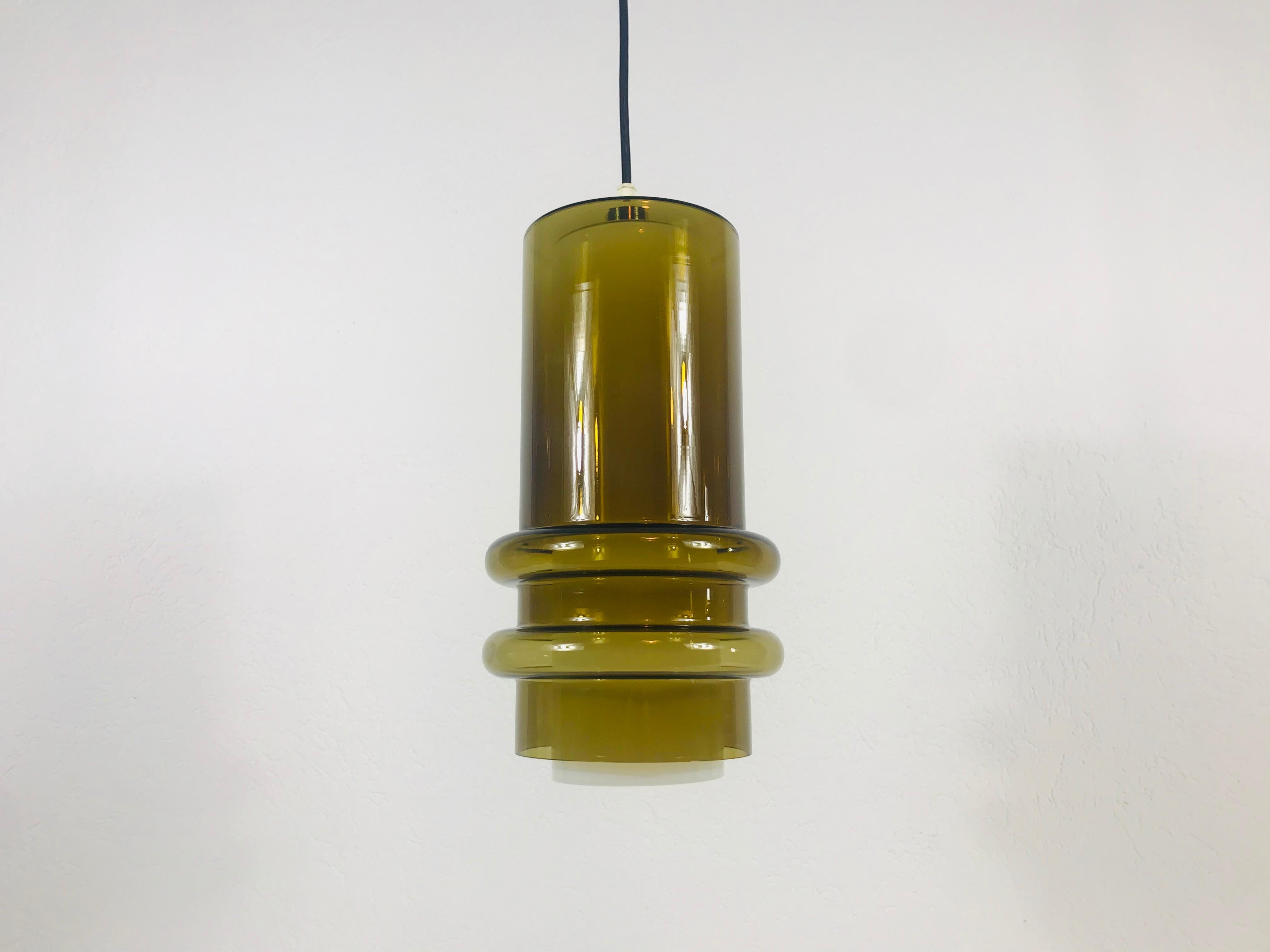 Extraordinarry Glass Pendant Lamp by Tapio Wirkkala, 1960s 4
