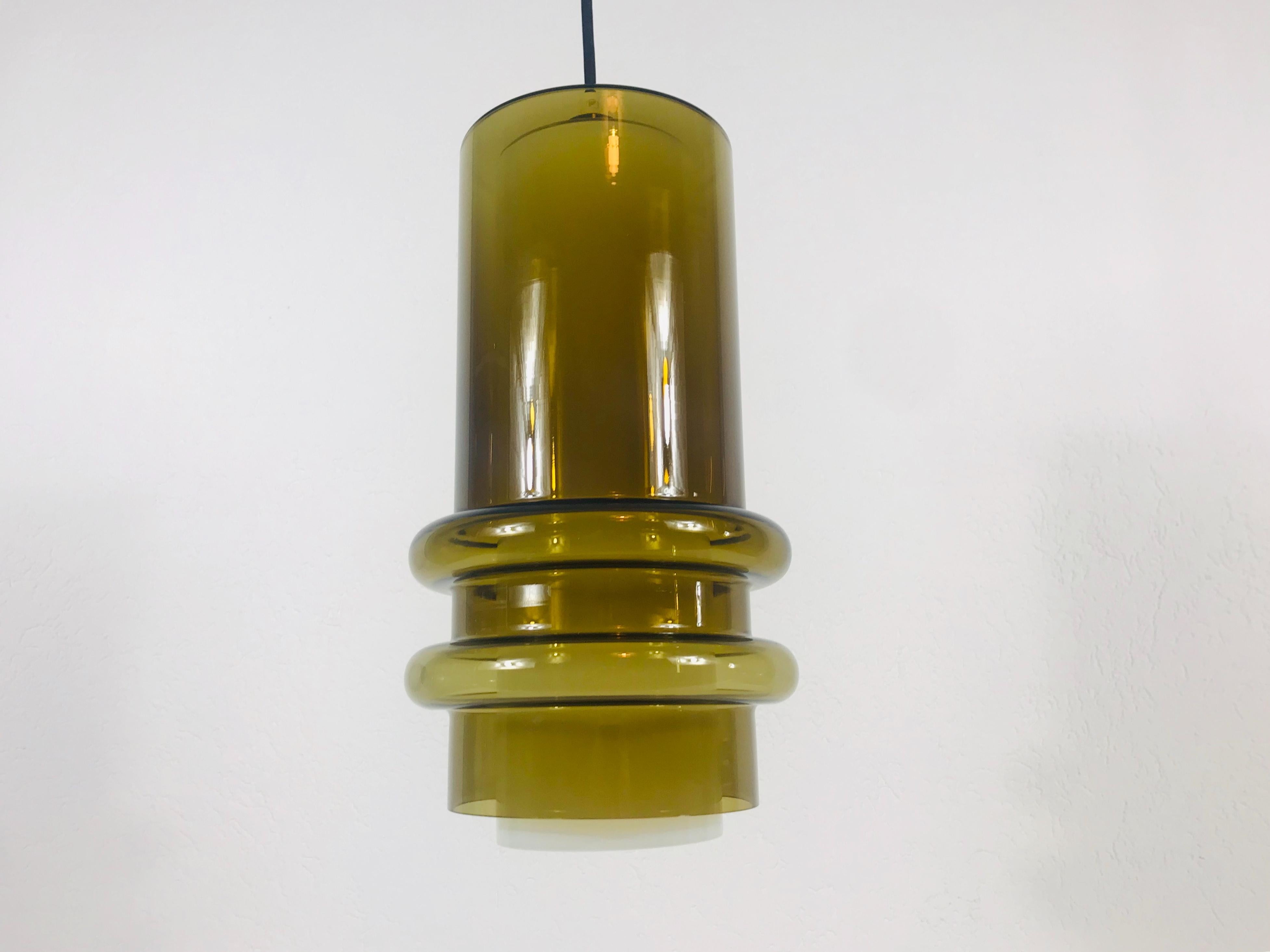 Mid-Century Modern Extraordinarry Glass Pendant Lamp by Tapio Wirkkala, 1960s