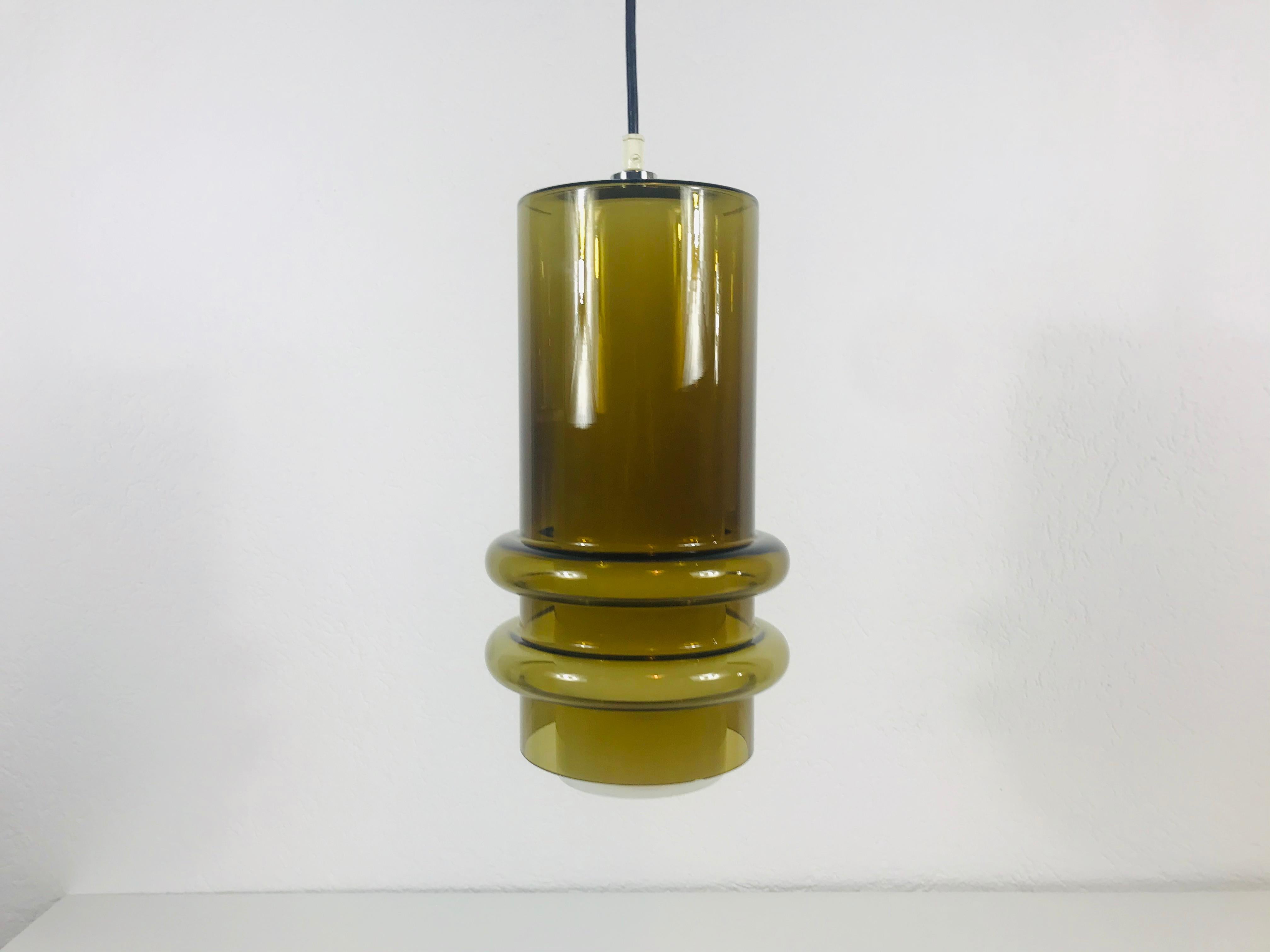 Extraordinarry Glass Pendant Lamp by Tapio Wirkkala, 1960s 3