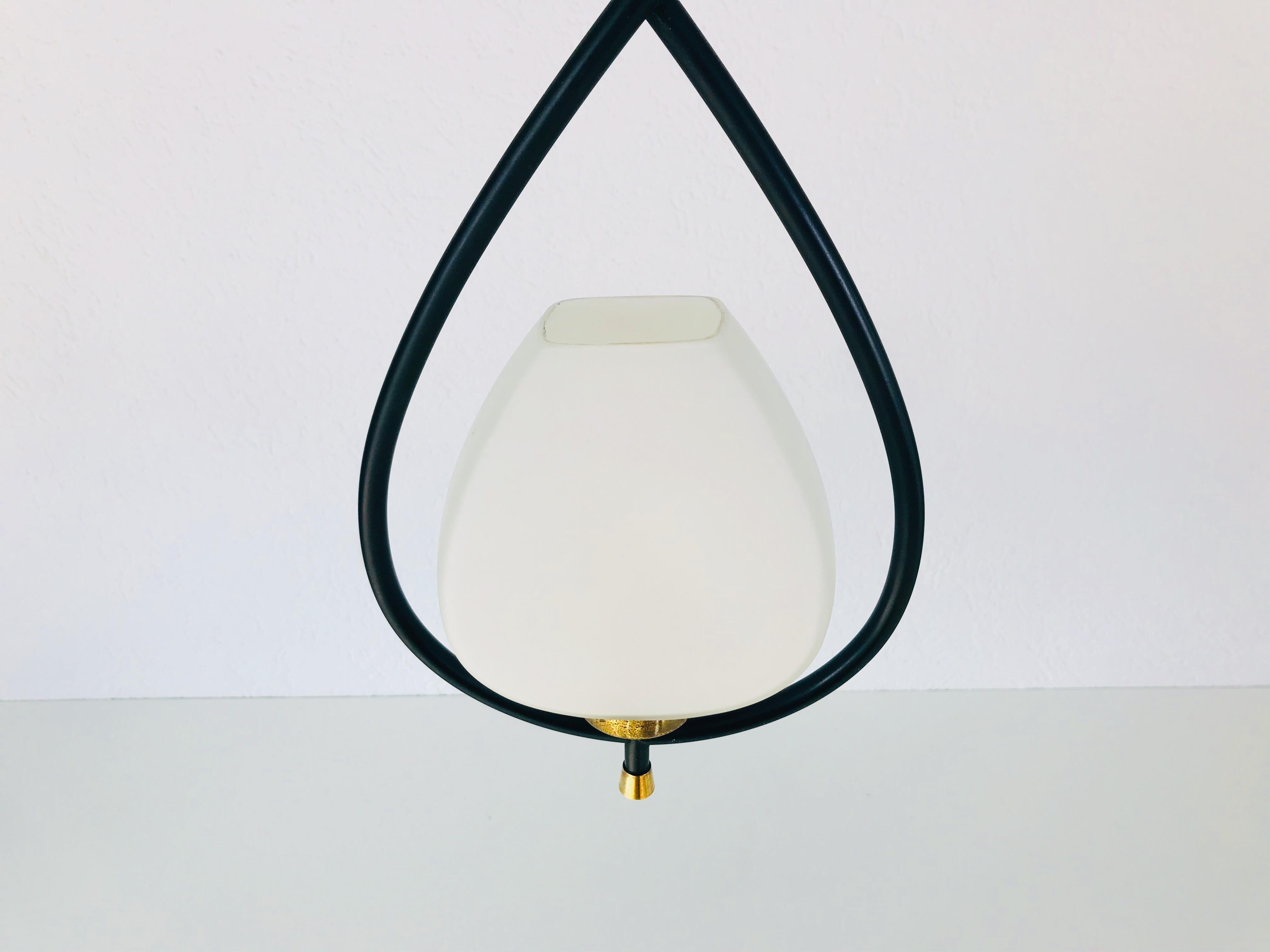 Extraordinary Midcentury Pendant Lamp from Maison Lunel, France, 1950s 1