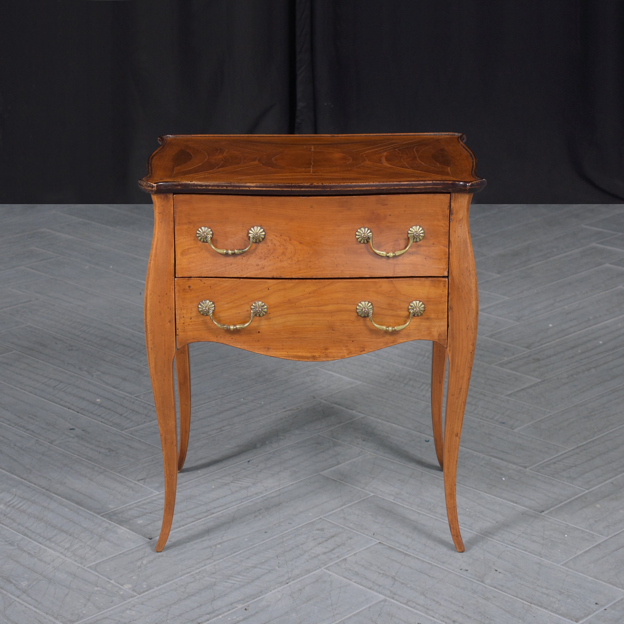 Step back in time and enhance your living space with our extraordinary antique provincial commode, a true testament to the art of traditional craftsmanship. Dating back to the 1880s, this piece has been meticulously crafted from solid wood and