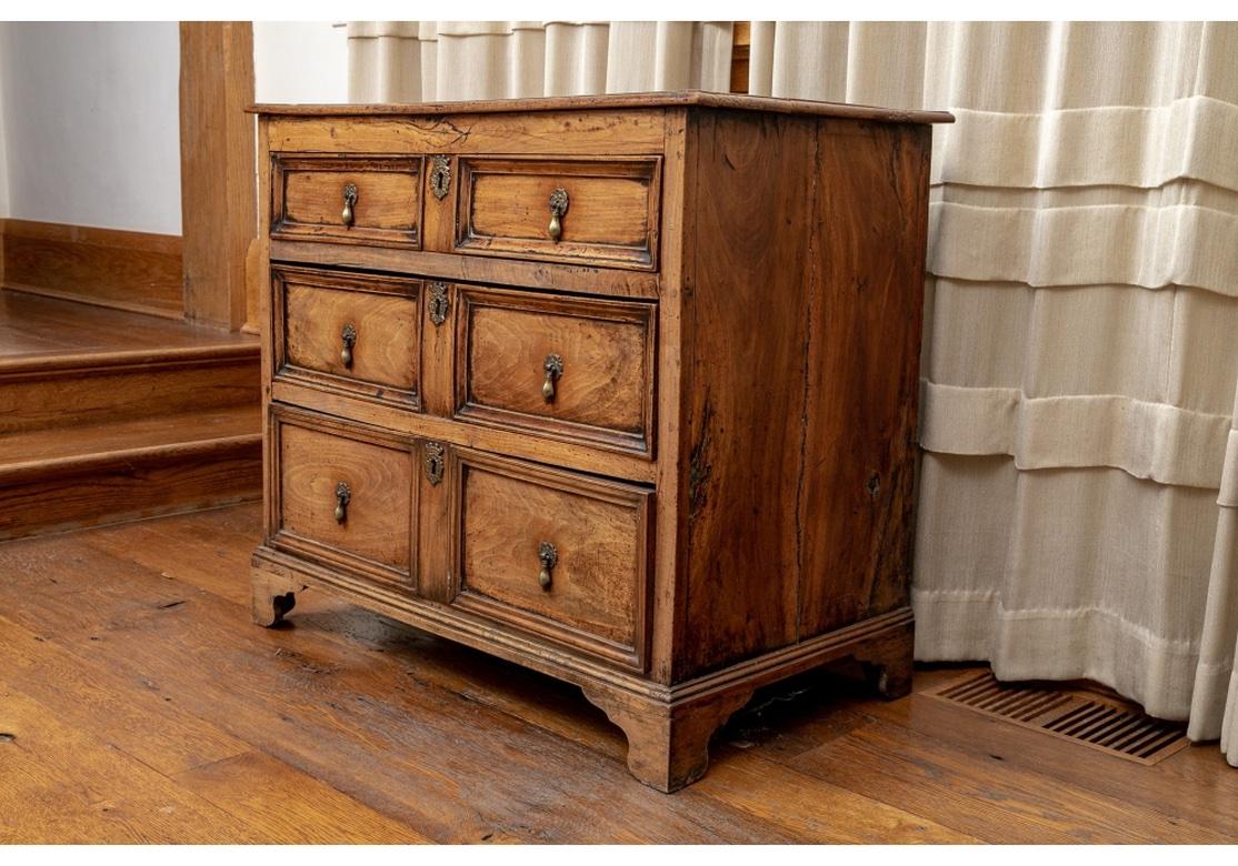Extraordinary 18th C. George I Solid Walnut Chest Of Drawers For Sale 6