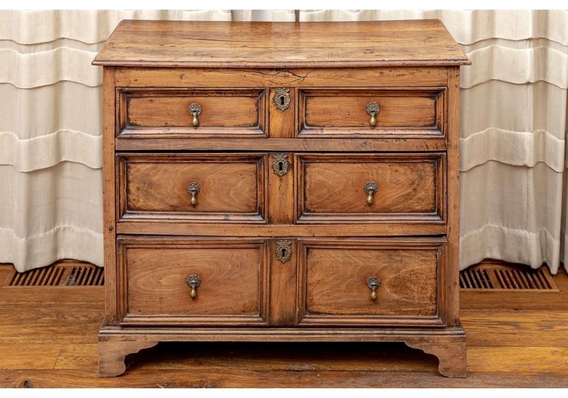Extraordinary 18th C. George I Solid Walnut Chest Of Drawers For Sale 7