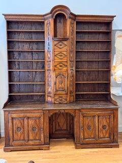 Extraordinary 18th Century Louis XV French Provincial Bookcase