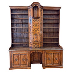 Extraordinary 18th Century Louis XV French Provincial Bookcase