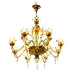 Straordinario lampadario di Murano degli anni '50