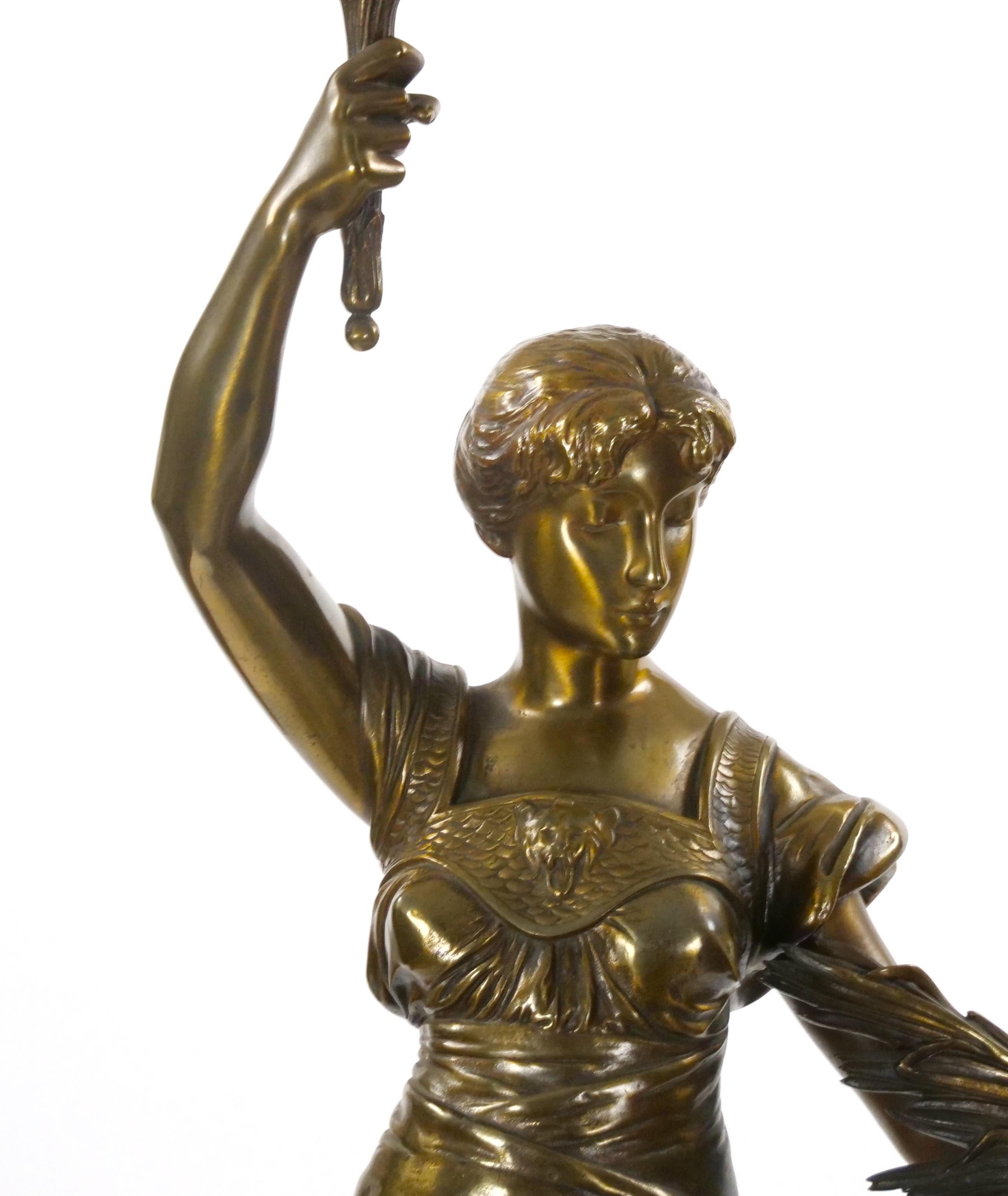 Straordinaria scultura in bronzo del XIX secolo  