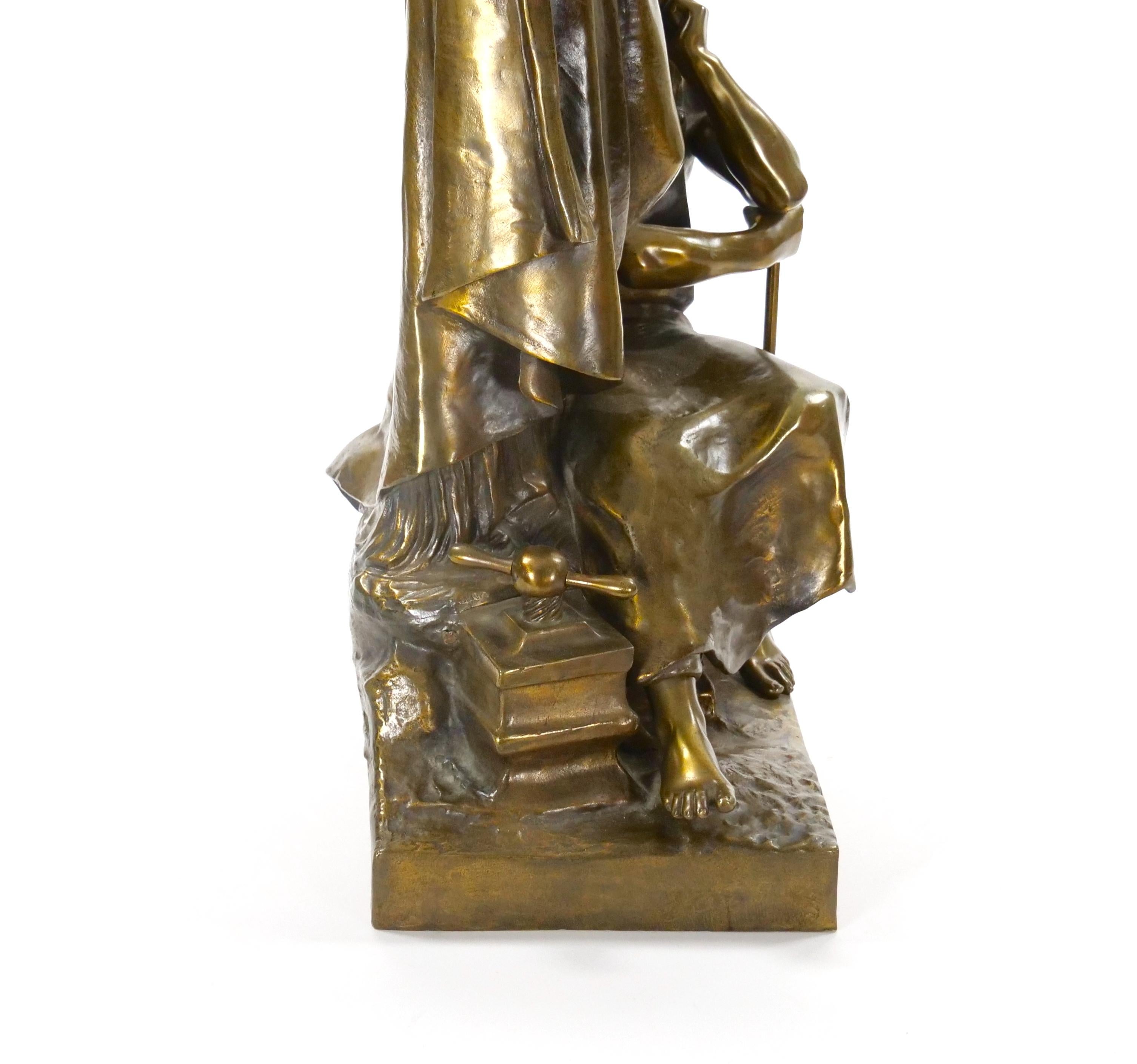 Straordinaria scultura in bronzo del XIX secolo  
