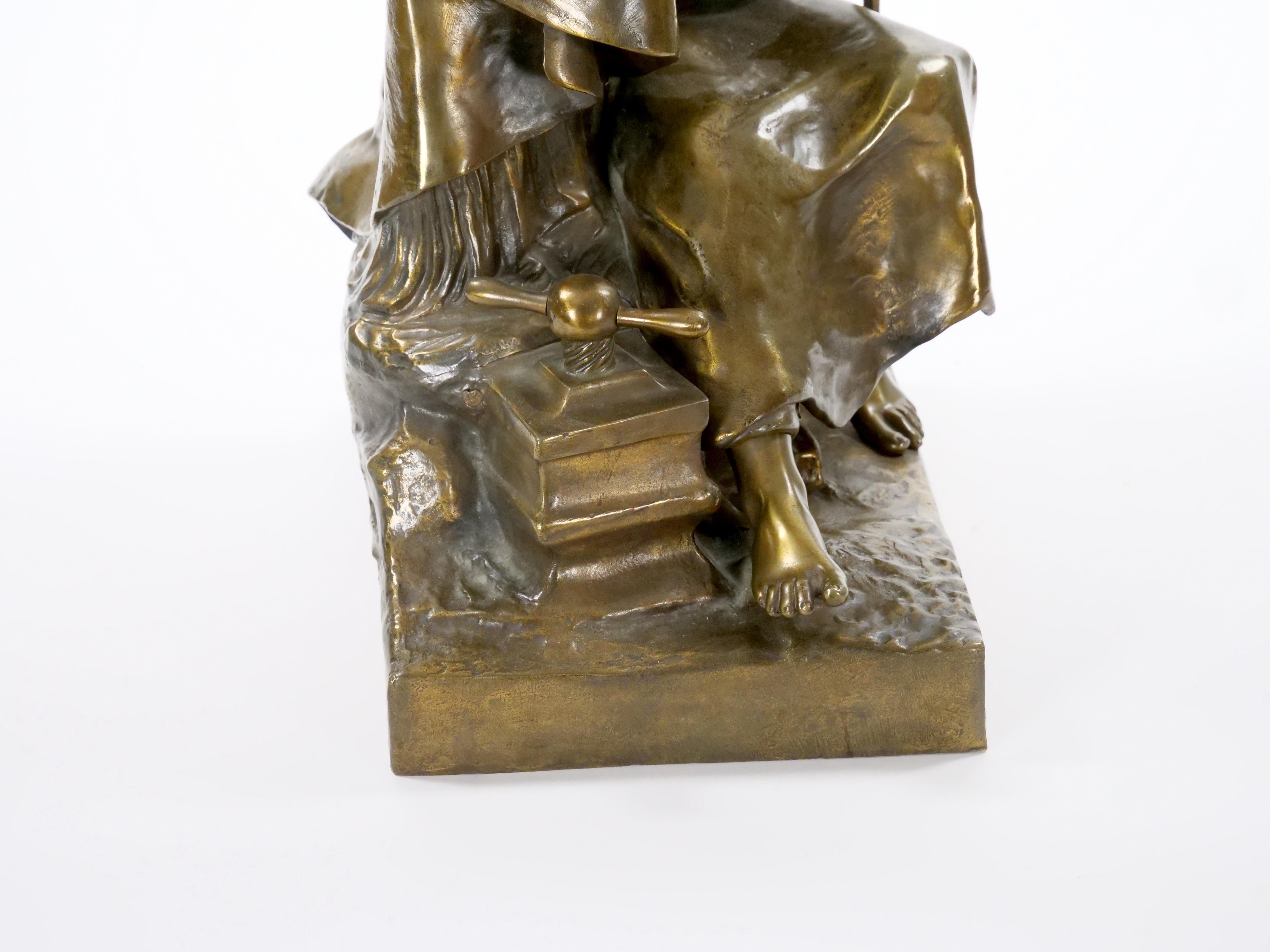 Straordinaria scultura in bronzo del XIX secolo  