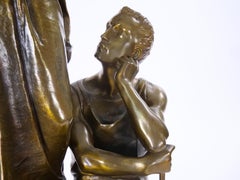 Extraordinary 19th Century Bronze Sculpture  "Gloire au Travail" by H Levasseur