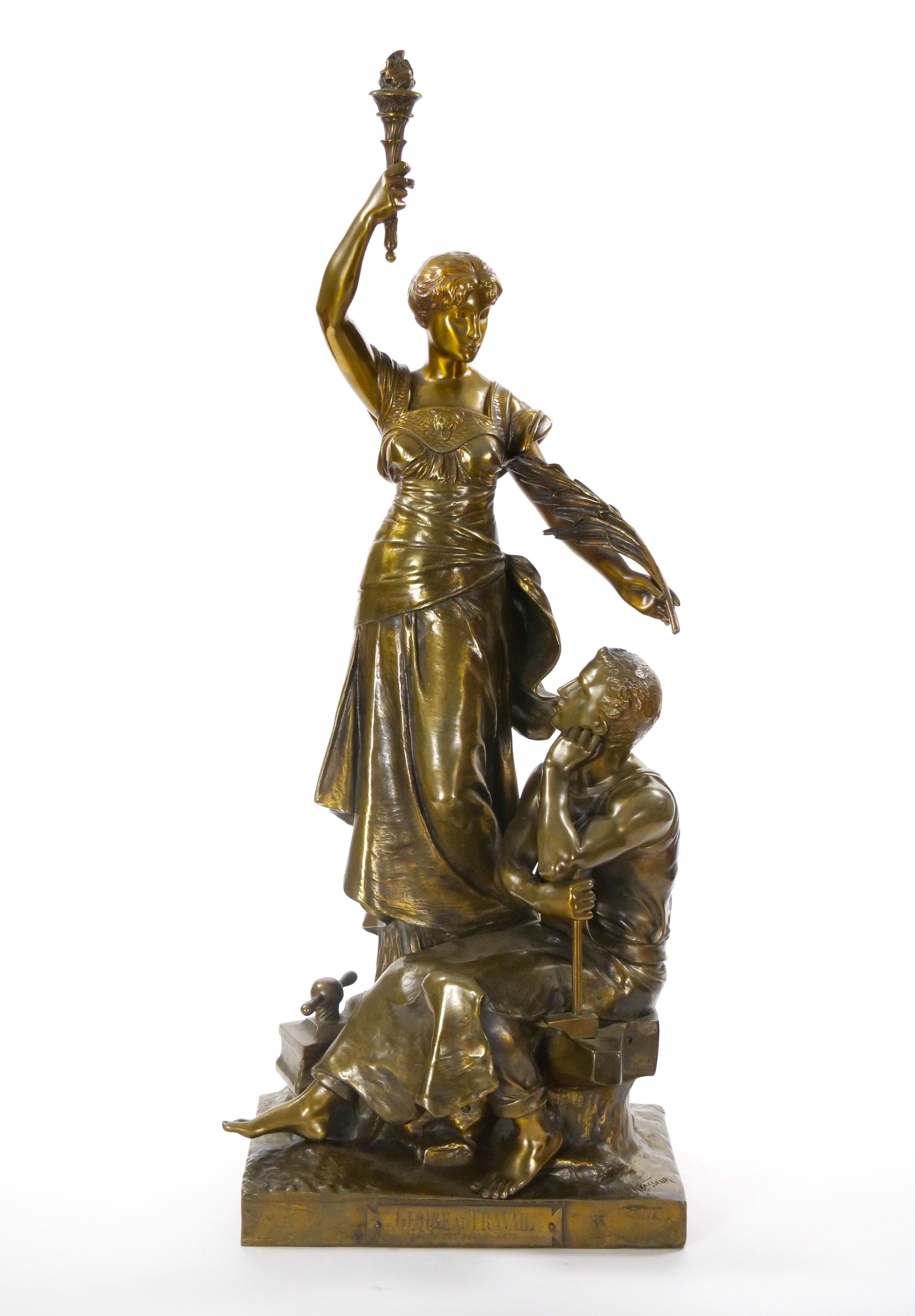 Straordinaria scultura in bronzo del XIX secolo  