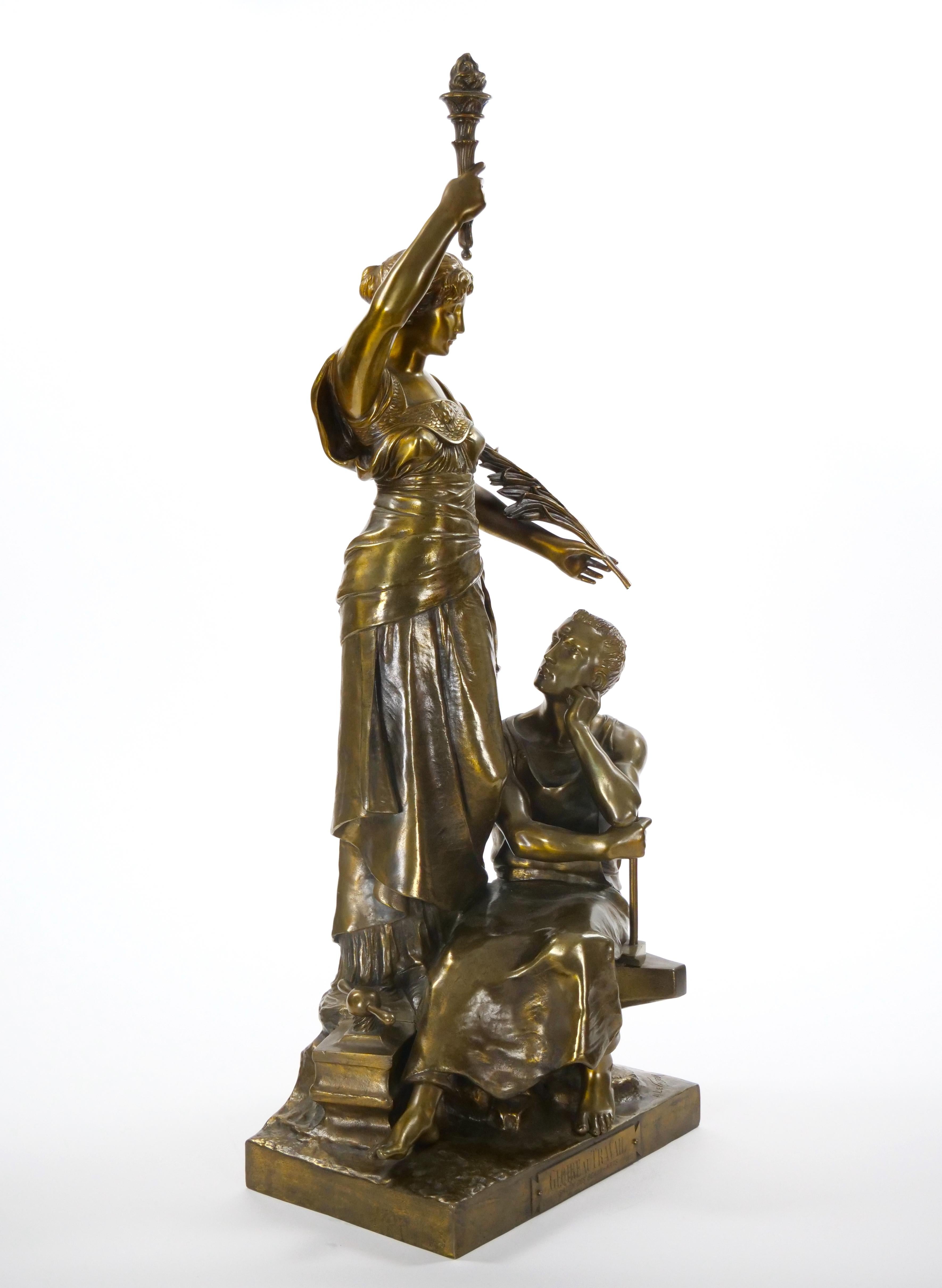 Calco Straordinaria scultura in bronzo del XIX secolo  