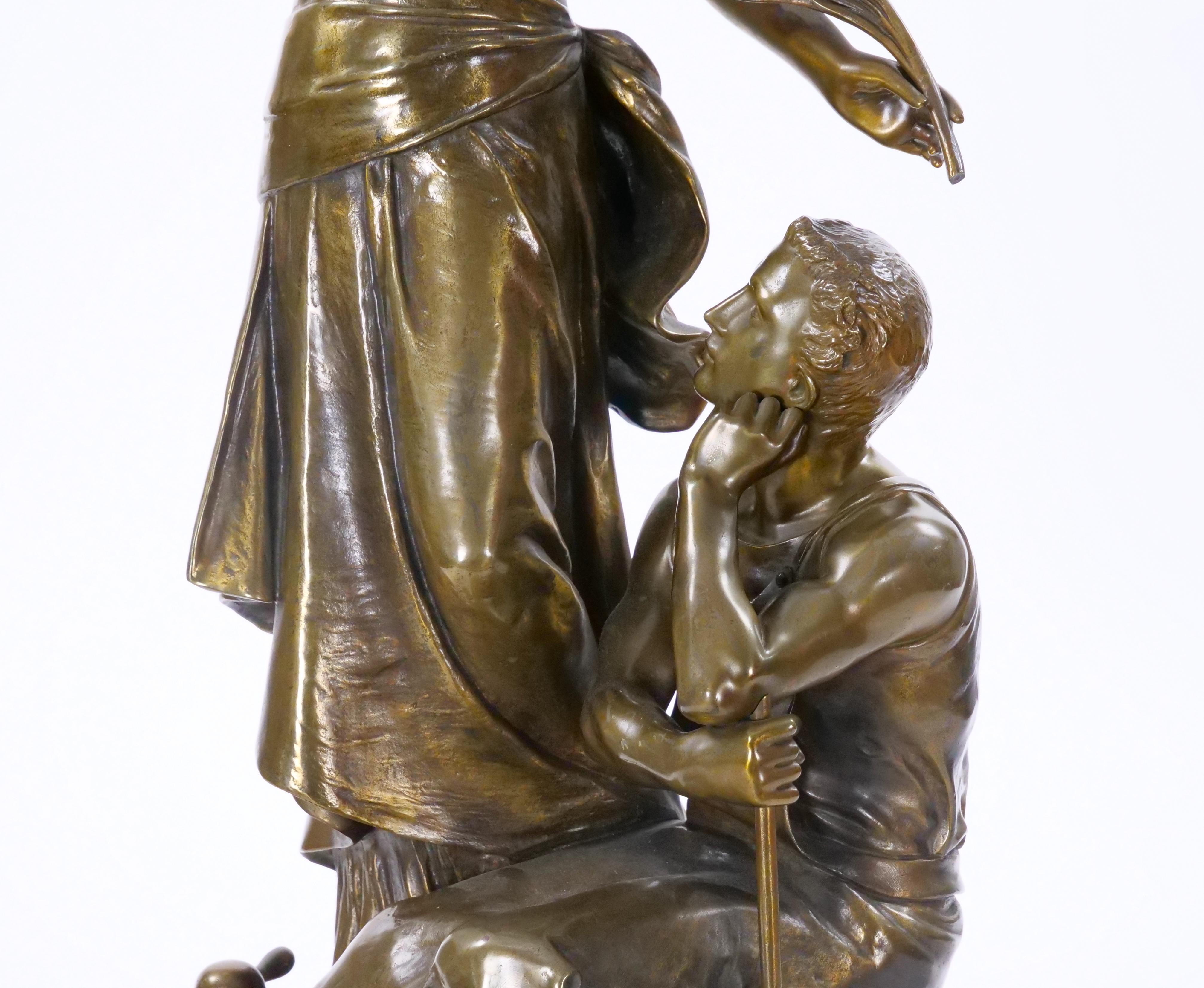 Bronzo Straordinaria scultura in bronzo del XIX secolo  