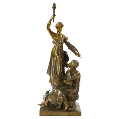 Extraordinary 19th Century Bronze Sculpture  "Gloire au Travail" by H Levasseur