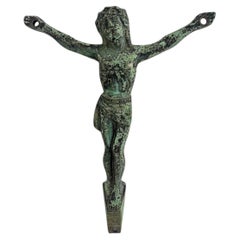Straordinario Corpus Christi in bronzo patinato del XIX secolo