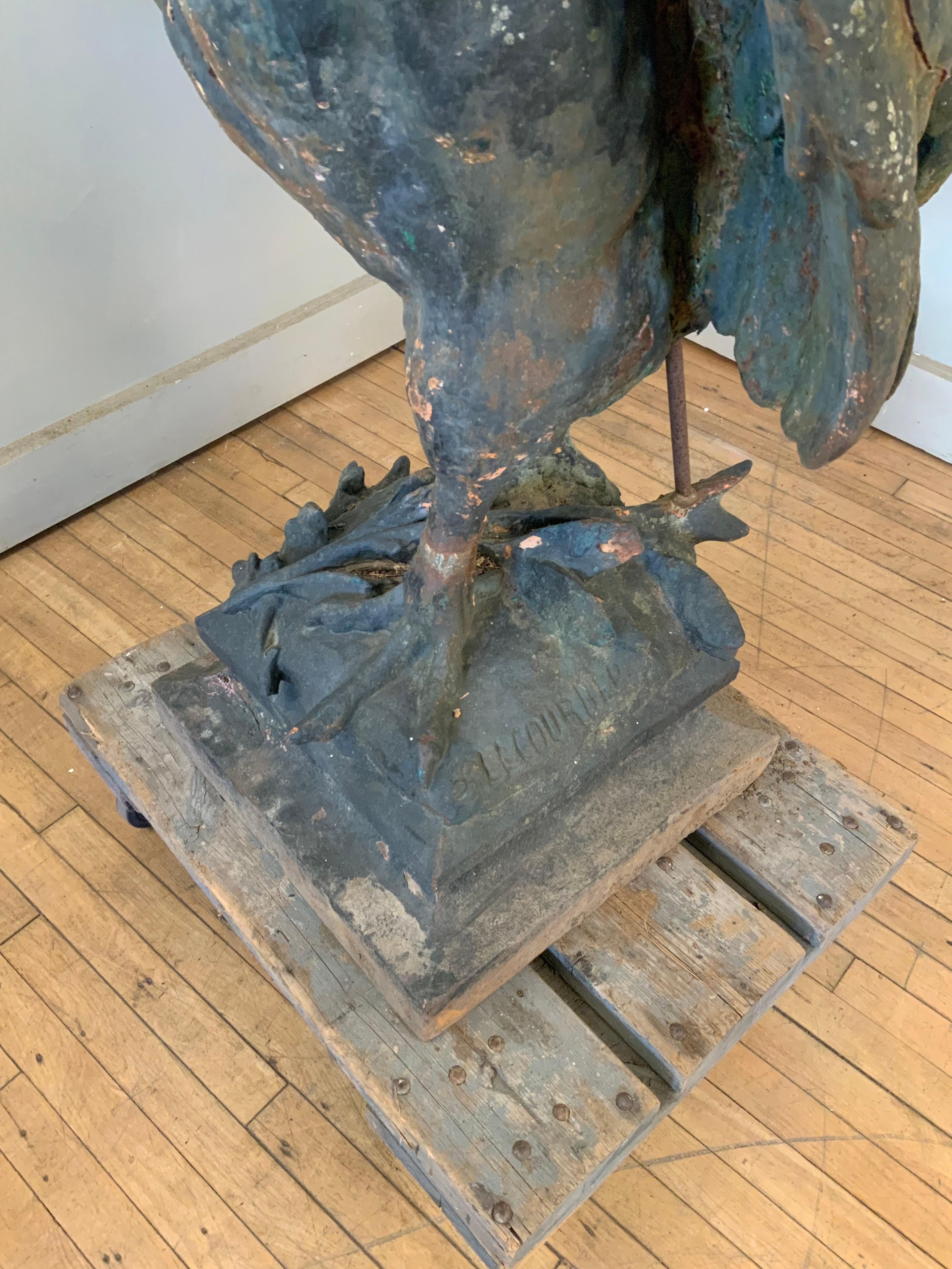 Extraordinary 19th Century French Iron Rooster Sculpture 9