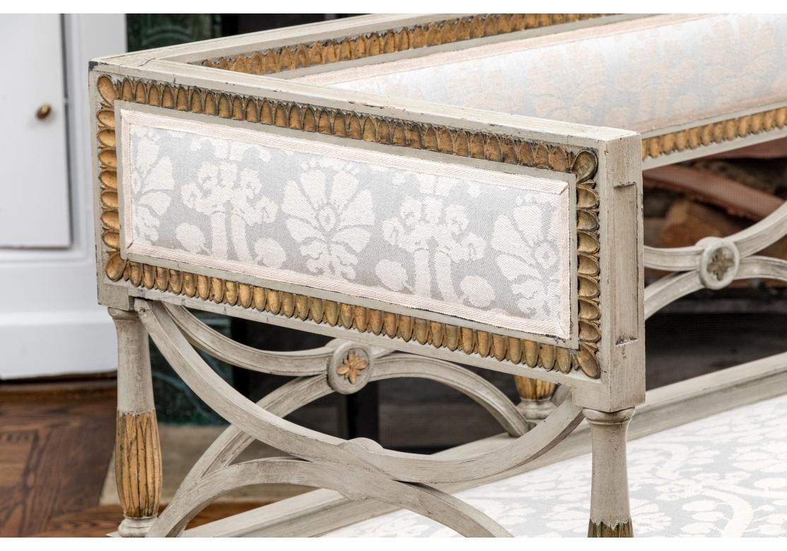 Extraordinary 19th Century Gustavian Paint Decorated And Gilt Sofa For Sale 9