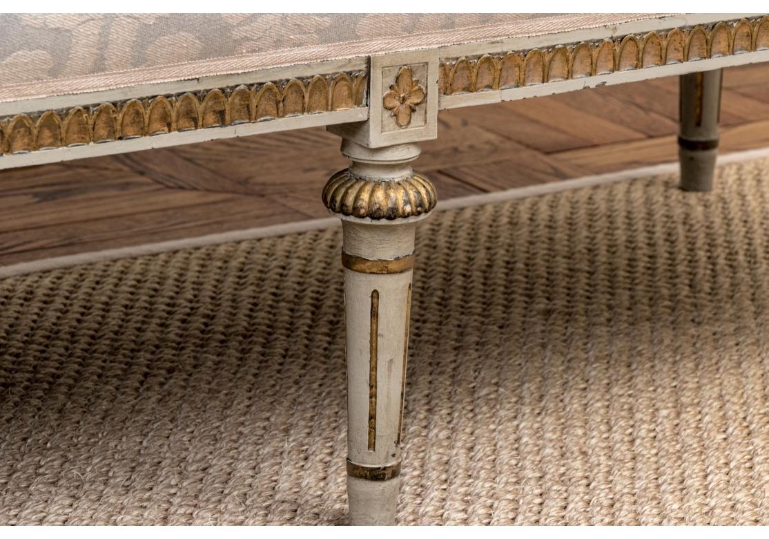Wood Extraordinary 19th Century Gustavian Paint Decorated And Gilt Sofa For Sale
