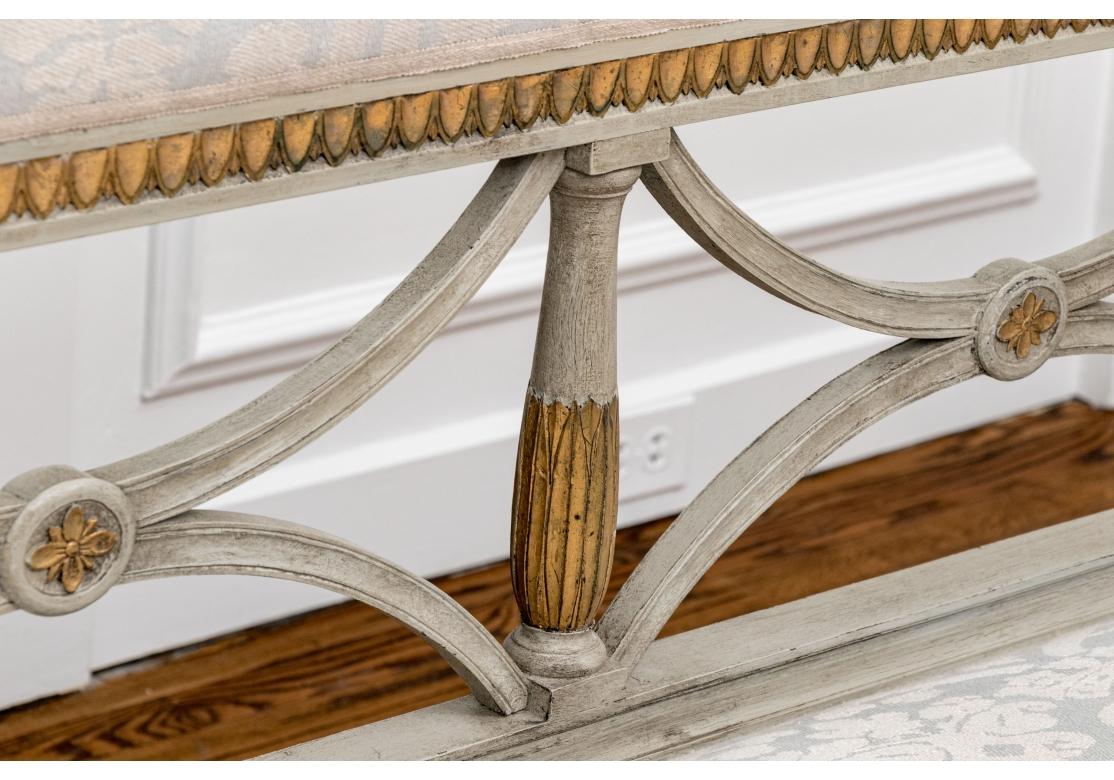 Extraordinary 19th Century Gustavian Paint Decorated And Gilt Sofa For Sale 1