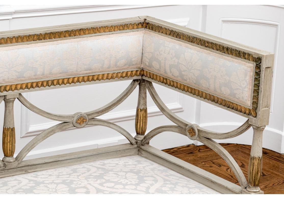 Extraordinary 19th Century Gustavian Paint Decorated And Gilt Sofa For Sale 3