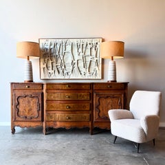 Exceptional 19th Century French Enfilade in Walnut with Rosewood Inlay