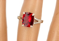 AJD Amazing Brilliant Red 2.3 Ct Andecine Labradorite Sterling Silver Ring