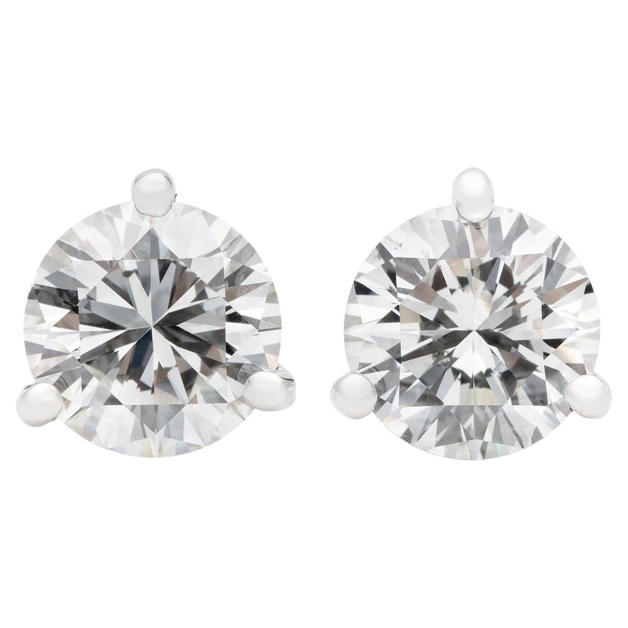 Extraordinary 3.12 Carat GIA Diamond Studs