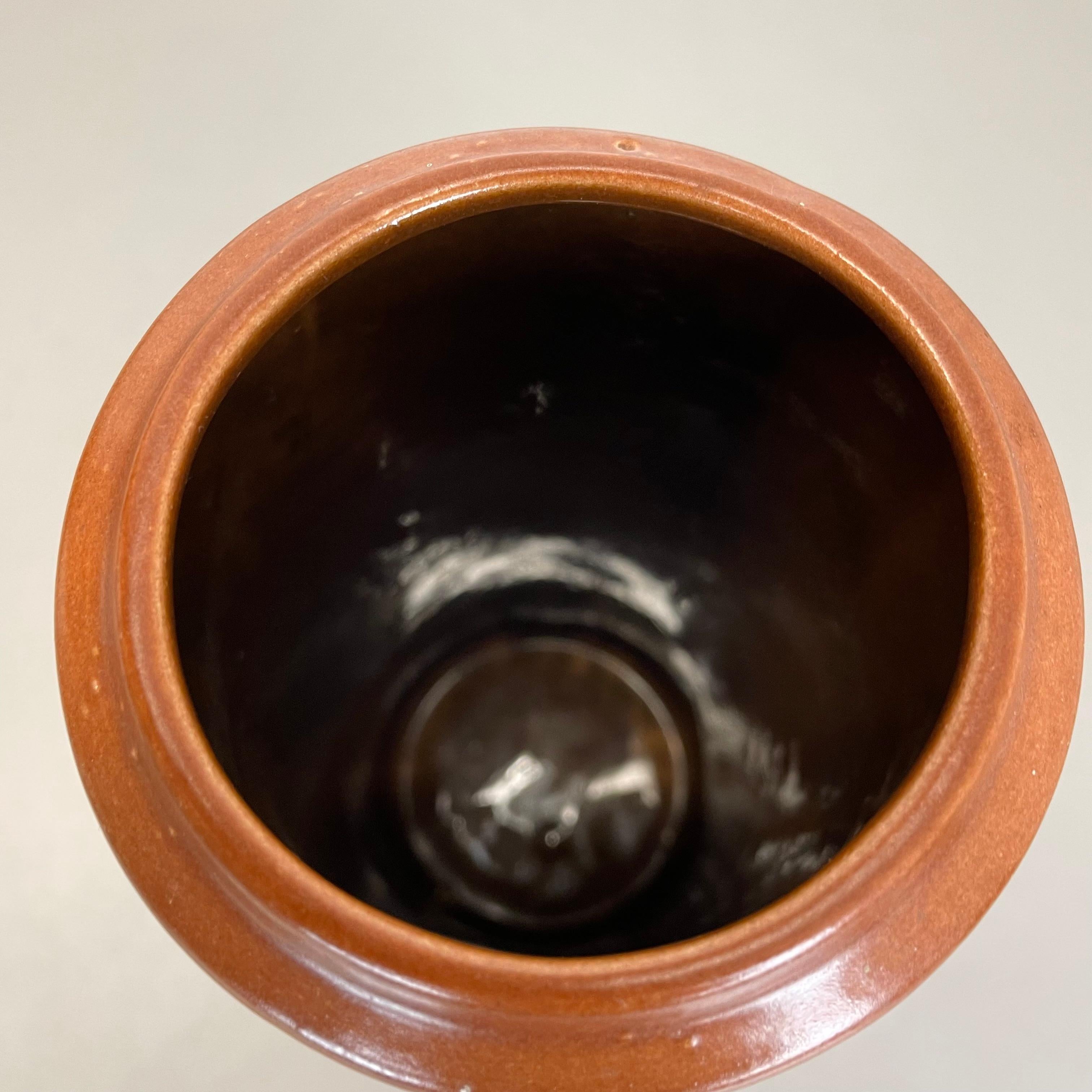Extraordinaire vase en poterie de lave grasse « Abstract Line » Scheurich, Allemagne  1970 en vente 4