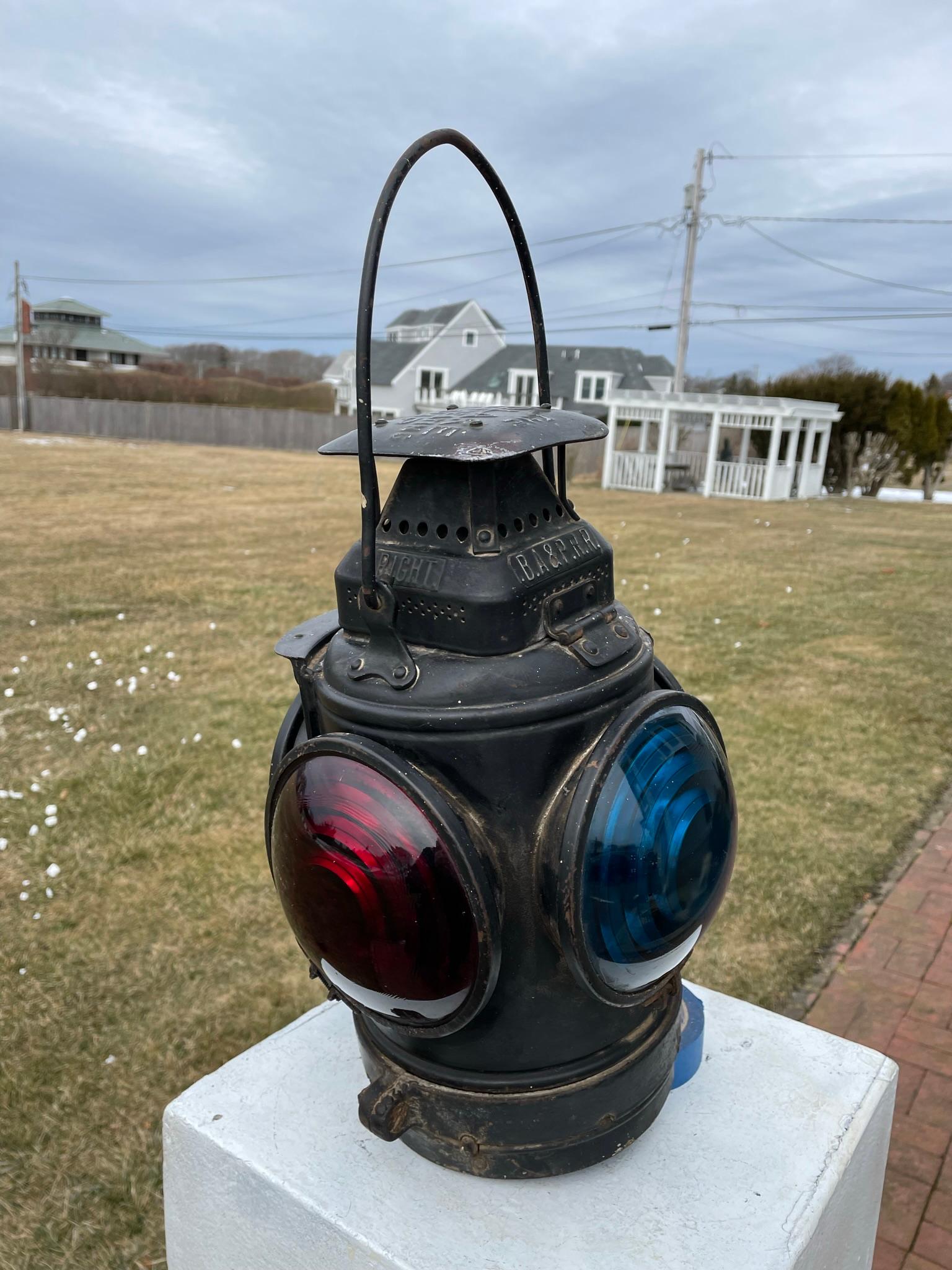 Extraordinary American Adlake Railroad Signal Lighting Lantern 8
