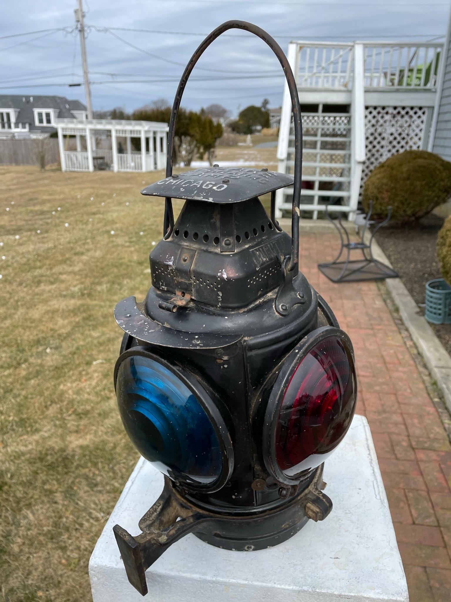 adlake railroad lantern