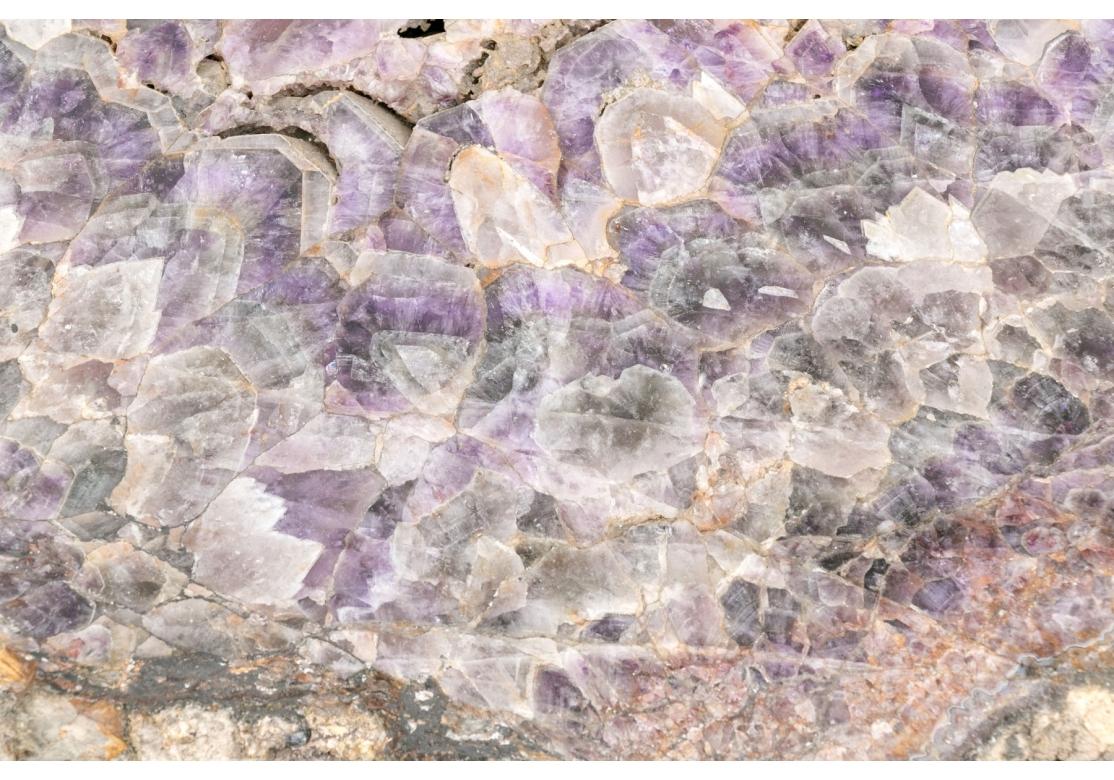 Extraordinary Amethyst Slab Top Cocktail Table Prov: Collier Gwin Gallery For Sale 5