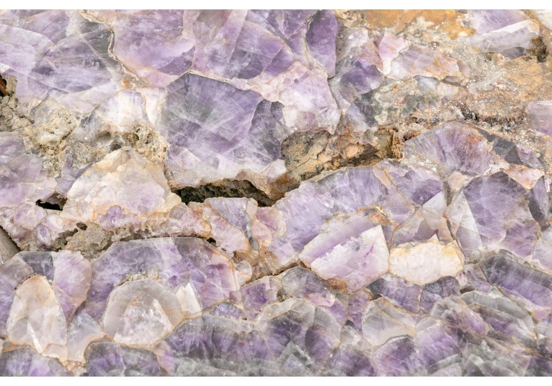 Extraordinary Amethyst Slab Top Cocktail Table Prov: Collier Gwin Gallery For Sale 6