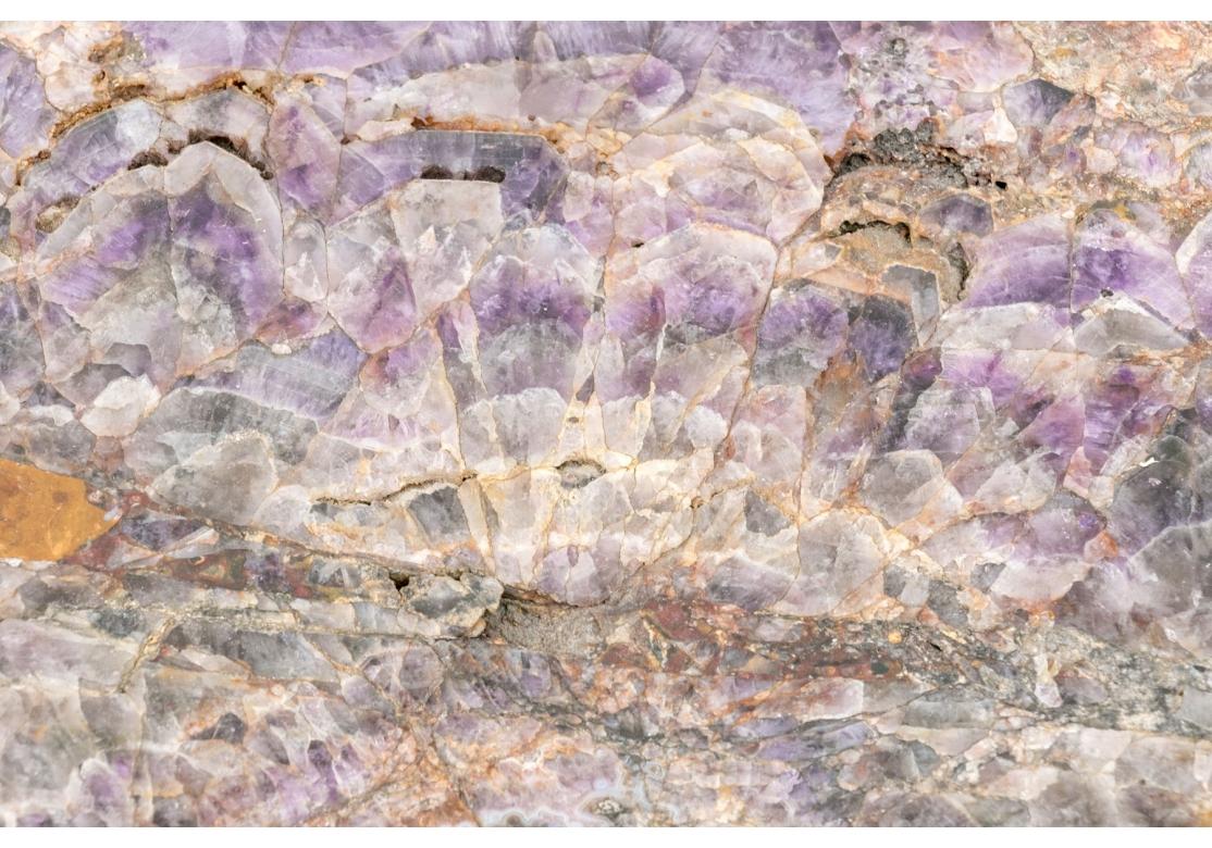 Extraordinary Amethyst Slab Top Cocktail Table Prov: Collier Gwin Gallery For Sale 8