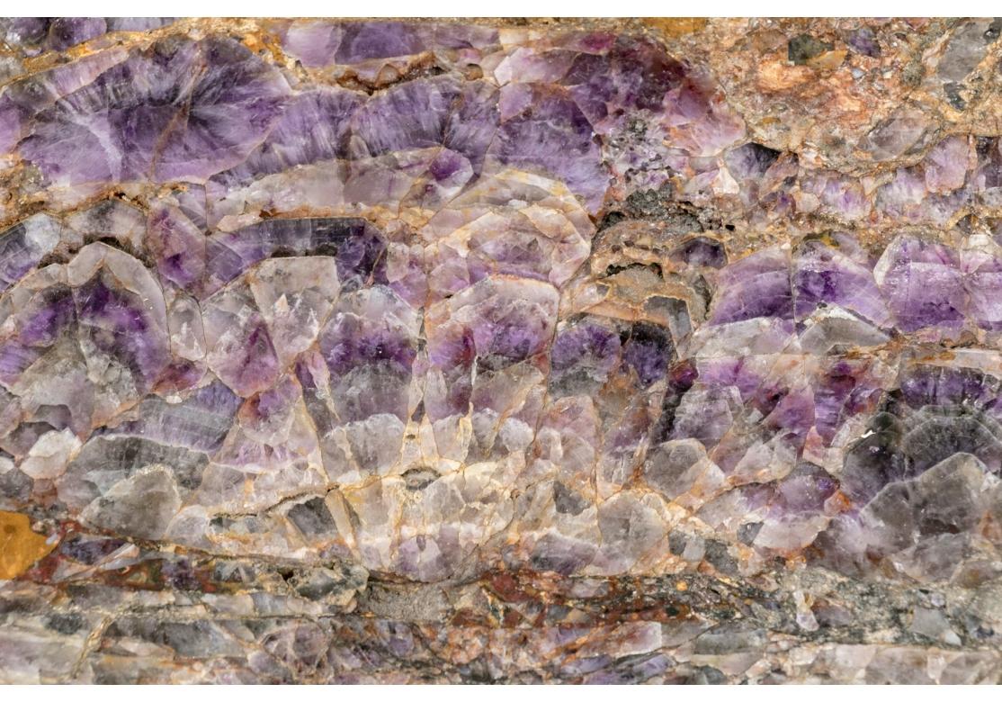 Extraordinary Amethyst Slab Top Cocktail Table Prov: Collier Gwin Gallery For Sale 9