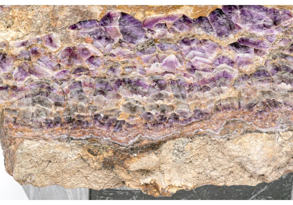 Extraordinary Amethyst Slab Top Cocktail Table Prov: Collier Gwin Gallery For Sale 10
