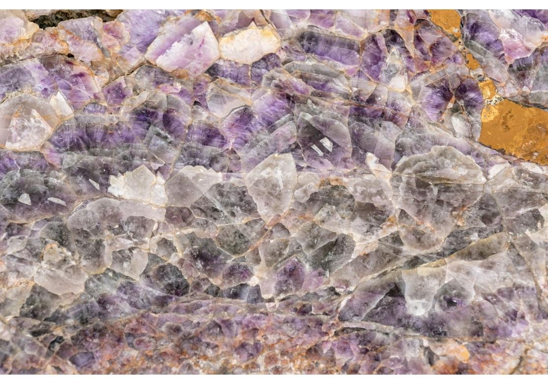 Extraordinary Amethyst Slab Top Cocktail Table Prov: Collier Gwin Gallery For Sale 12