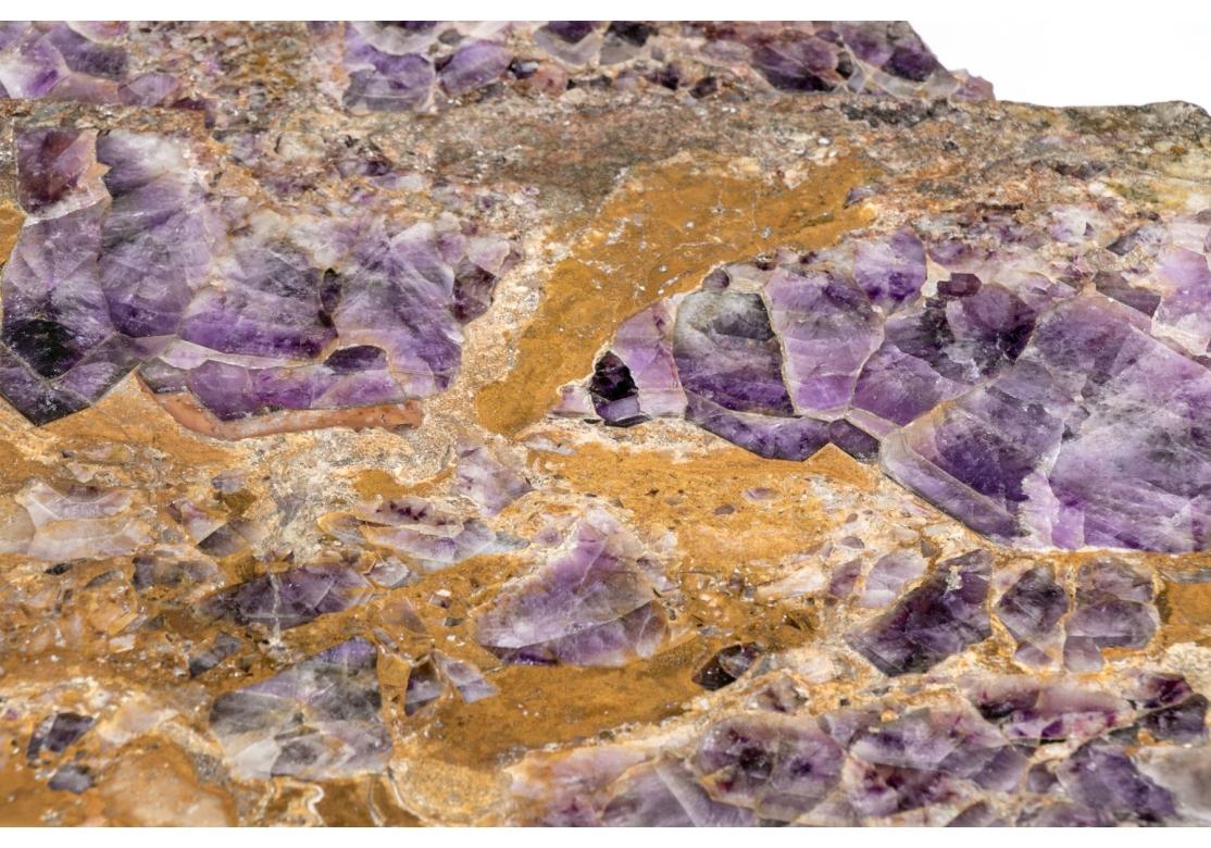 Extraordinary Amethyst Slab Top Cocktail Table Prov: Collier Gwin Gallery For Sale 13