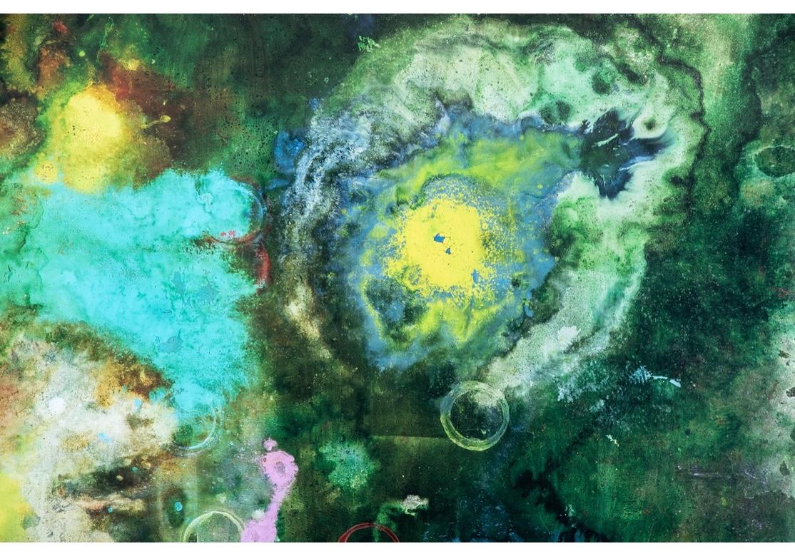 Straordinario e massiccio Jamali 'India/USA', B. 1944 Stampa astratta in vendita 11
