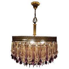 Extraordinary and Rare Chandelier Attributed to Barovier & Toso, 1960s